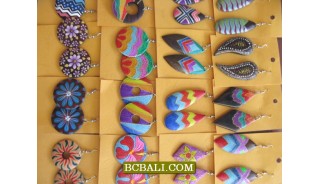 Cheap Price Earrings Wooden Alot Package Free 